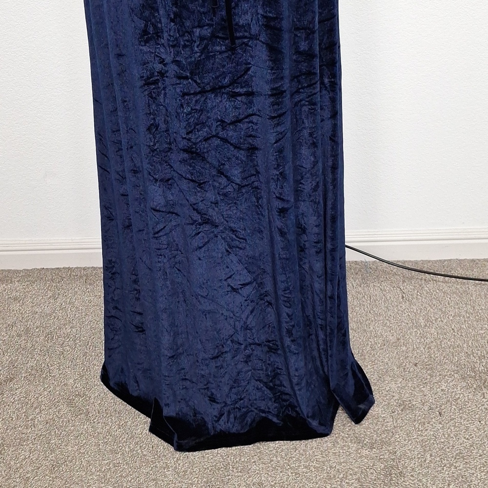 Baltic Born Navy Blue Meghan Velvet Whimsigoth Witchy Wrap Maxi Dress Size XXXL - Picture 8 of 14